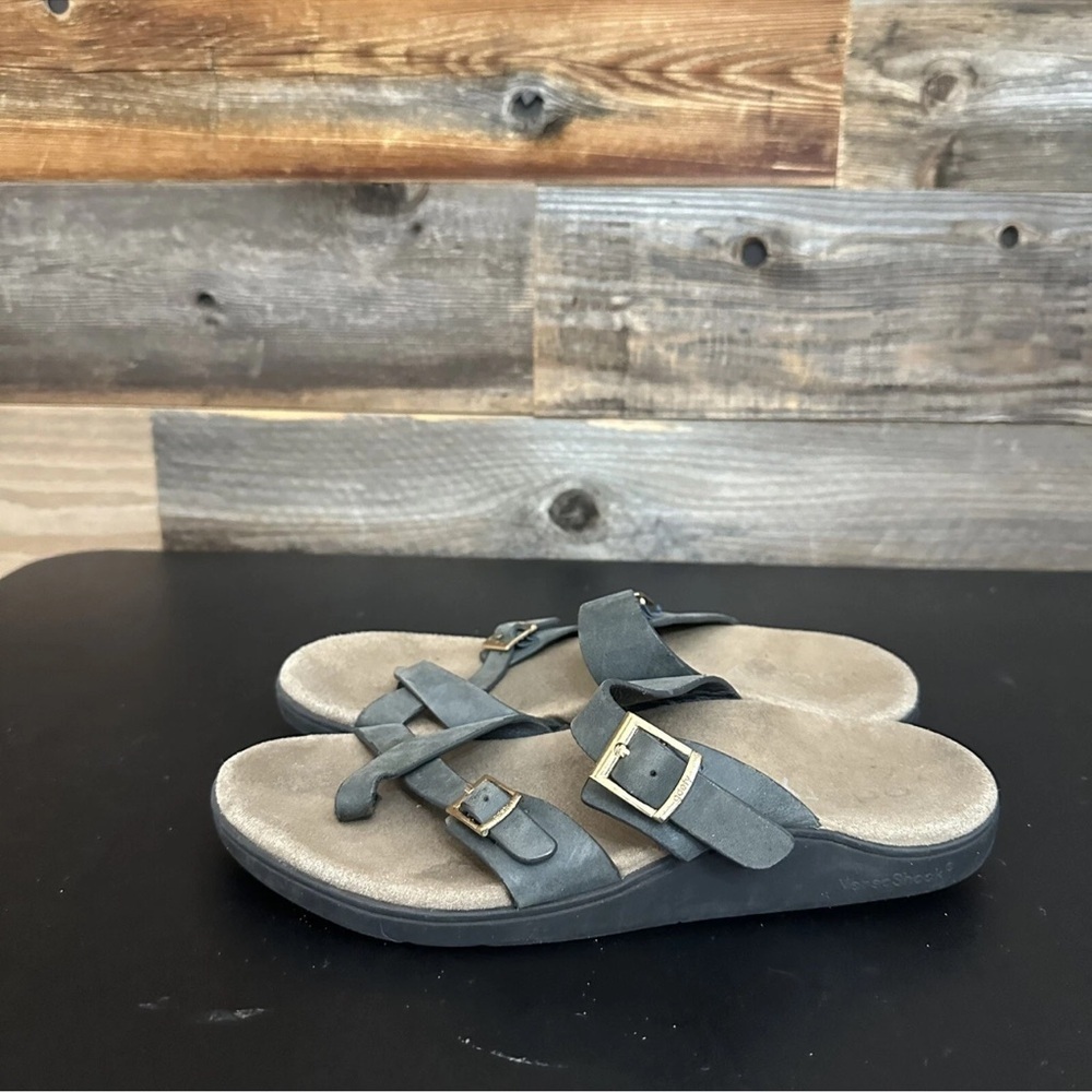Gravity Defy Versoshock Womens 7 Genuine Leather Supportive Sandals gDefy